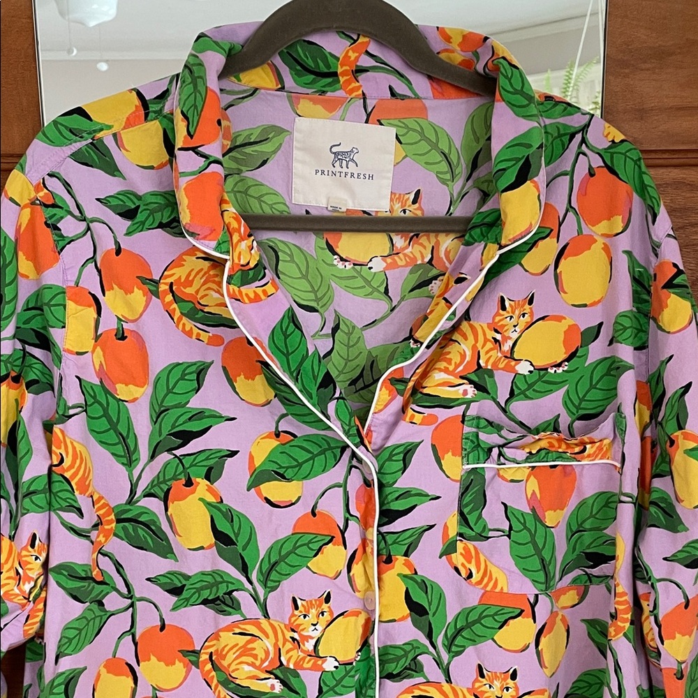 Printfresh Mango Tabby sleep shirt 1X